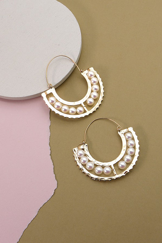 Half Moon Drop Style Earrings