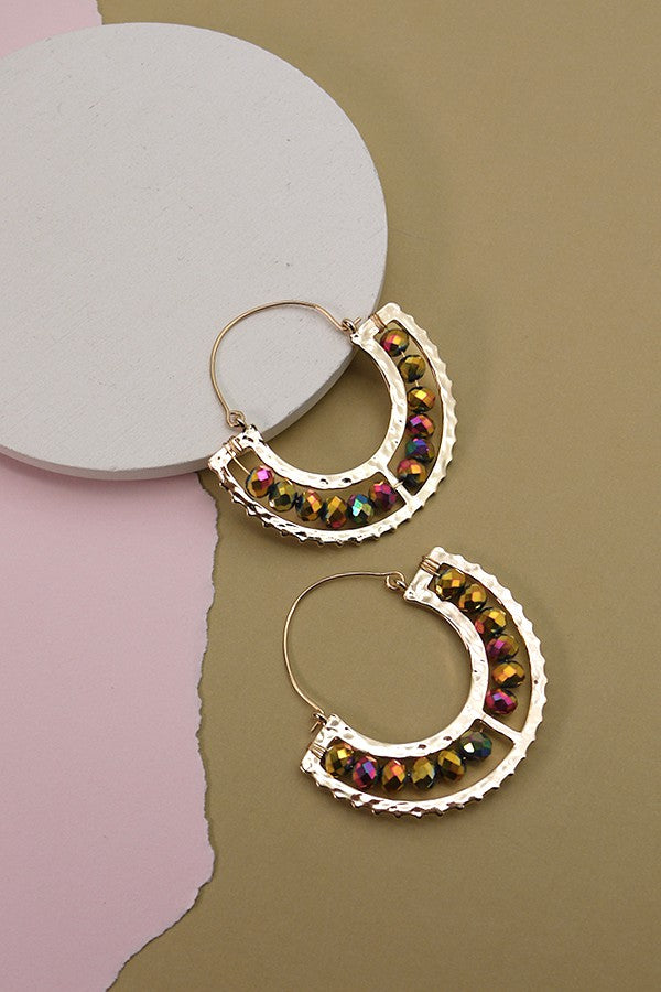 Half Moon Drop Style Earrings