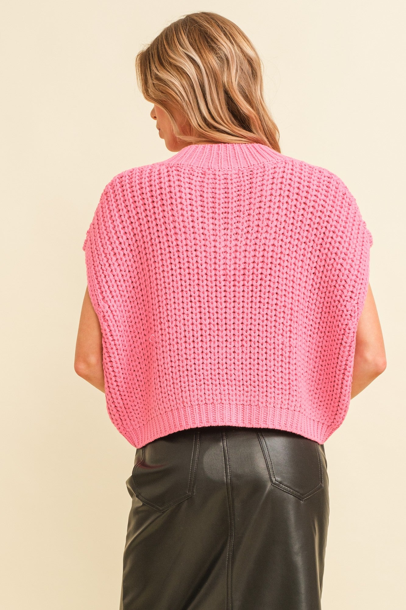 Pretty in Pink Sweater Vest (Small to Large)