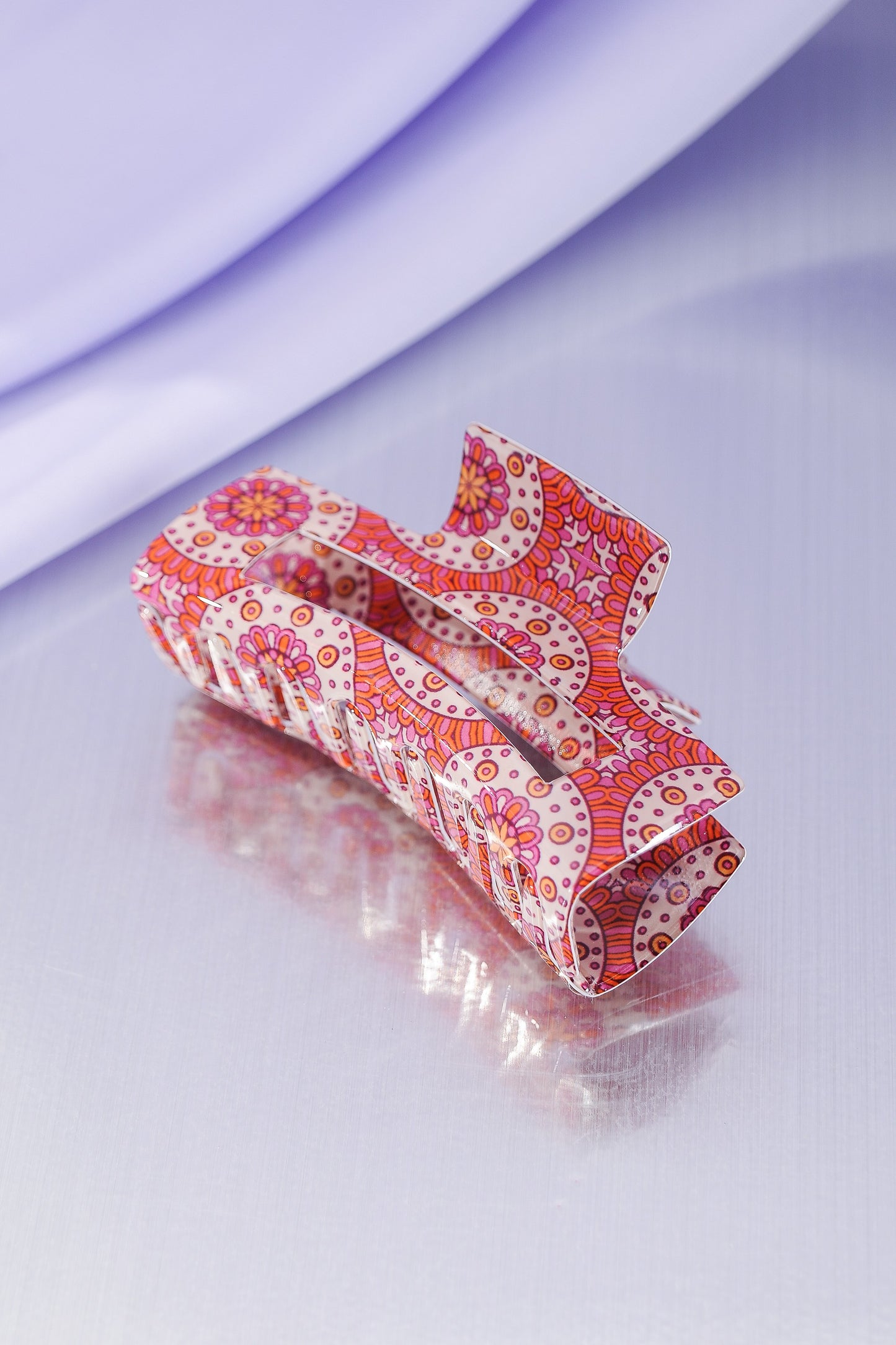 Jumbo Retro Pink Hair Clip