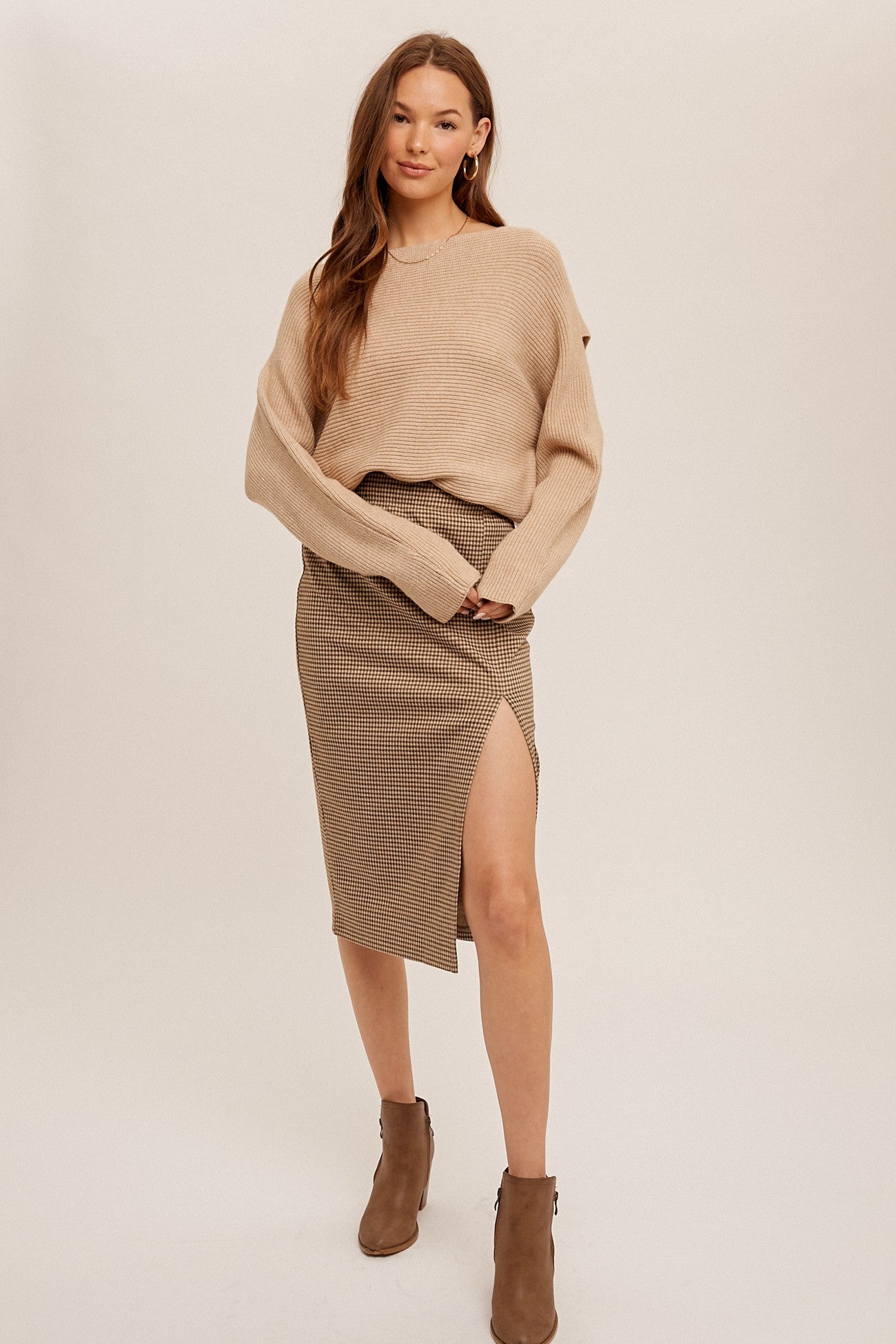 Meet Me at The Mall Slit Skirt (Small to Large)