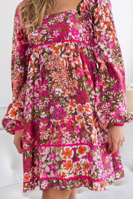 All I Ever Wanted Floral Print Midi Dress (Small to Large)