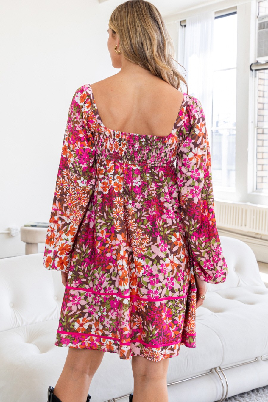 All I Ever Wanted Floral Print Midi Dress (Small to Large)