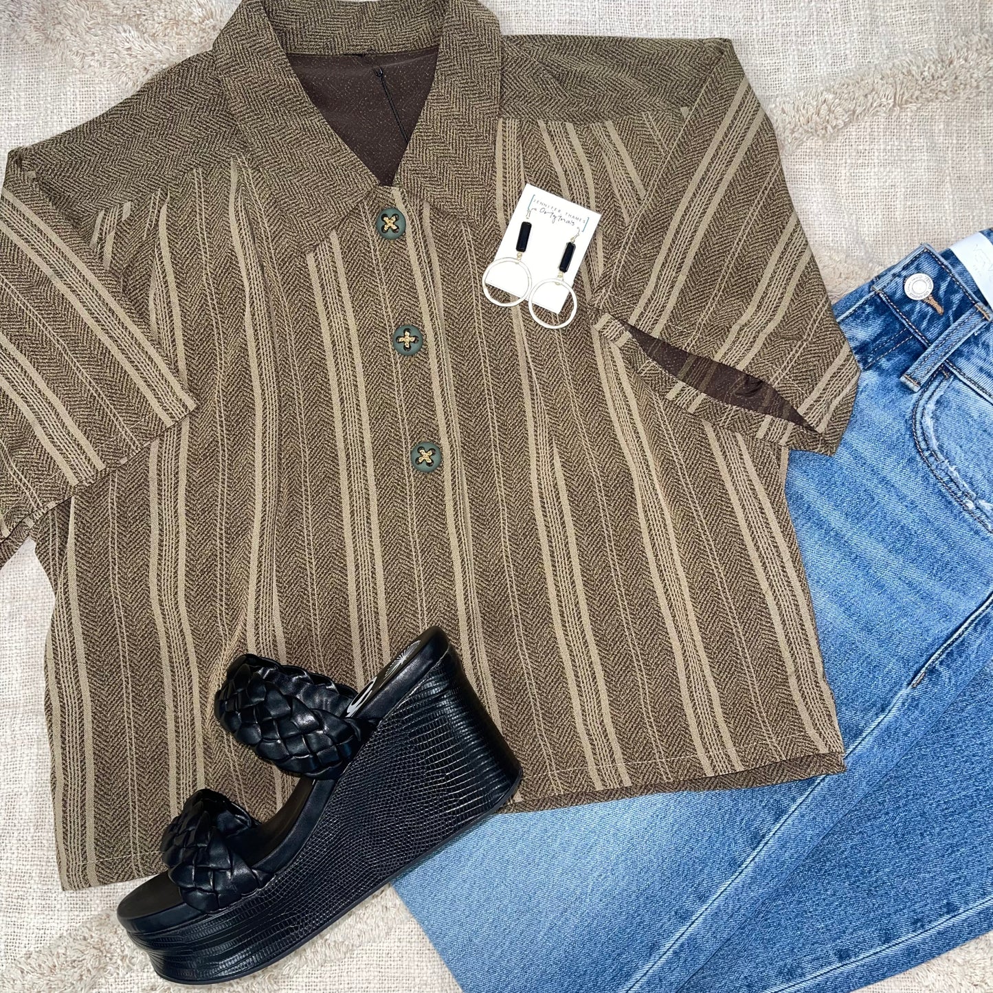 Upcycled Short Sleeve Crop Top