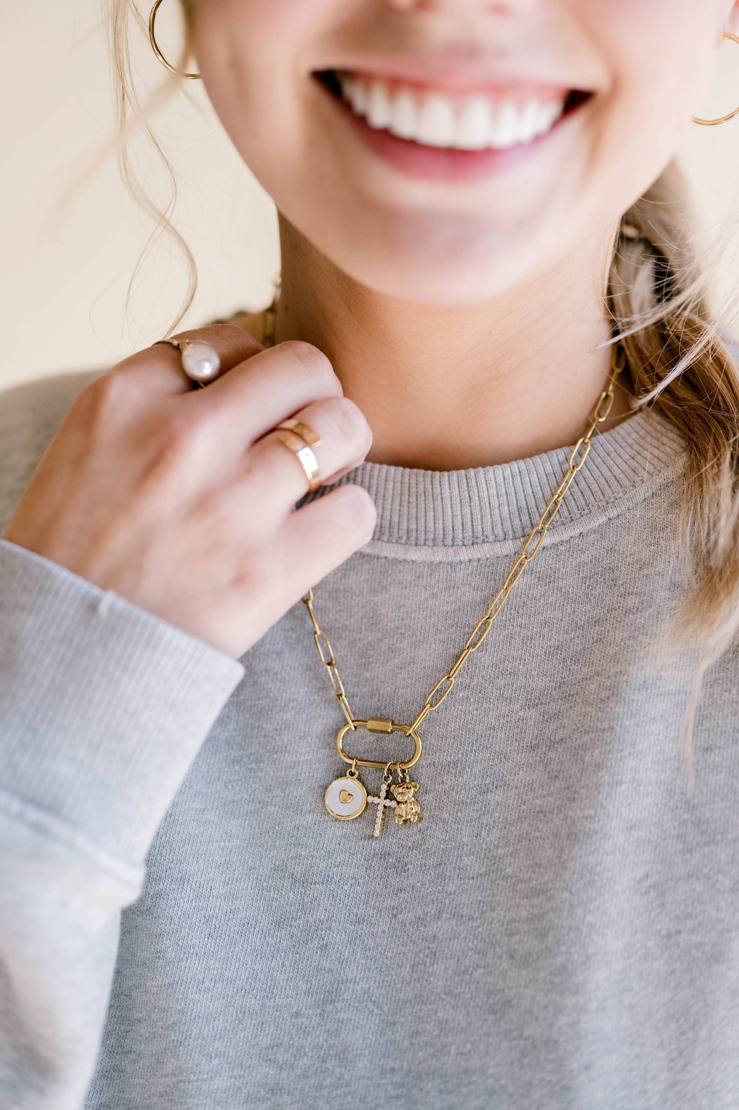 Radiant Cross Charm