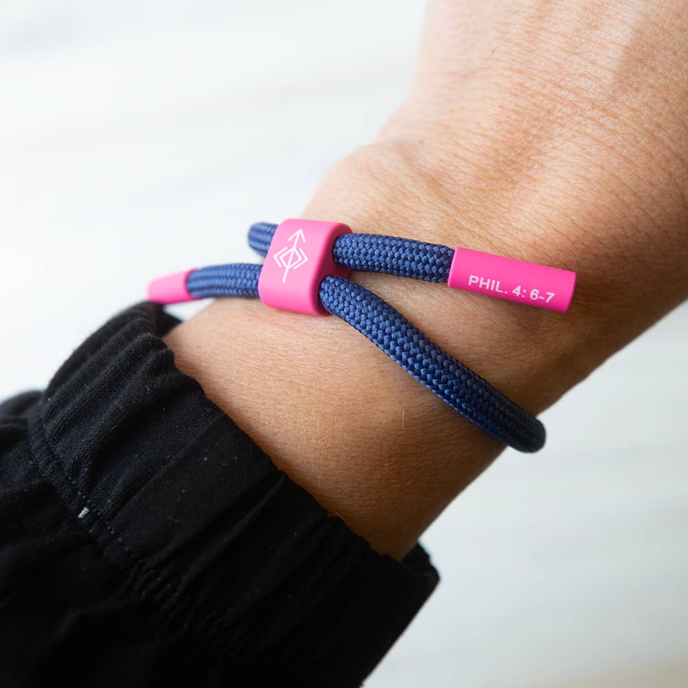 DON'T WORRY BE HAPPY Christian Cord Bracelet