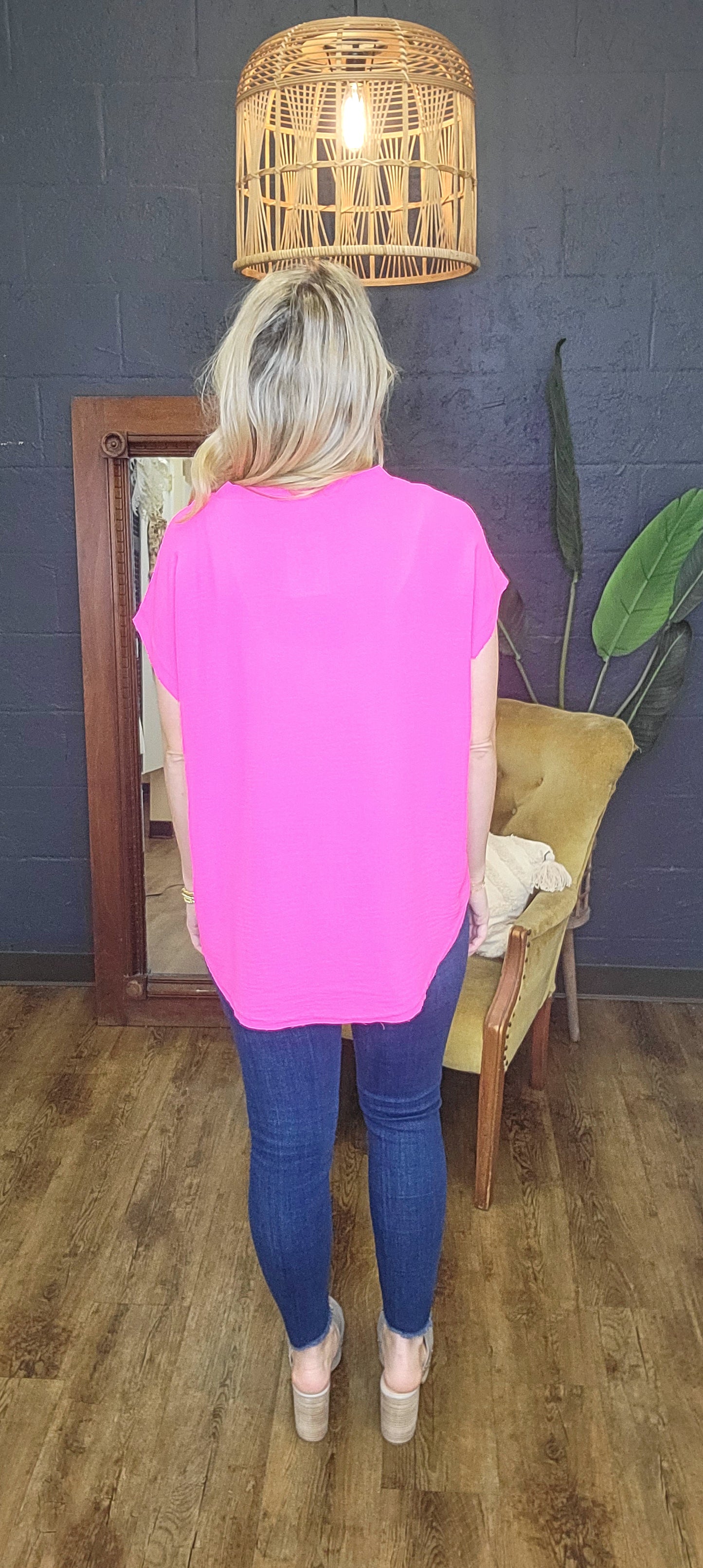 The Perfect Top Hot Pink (Small to 3X)