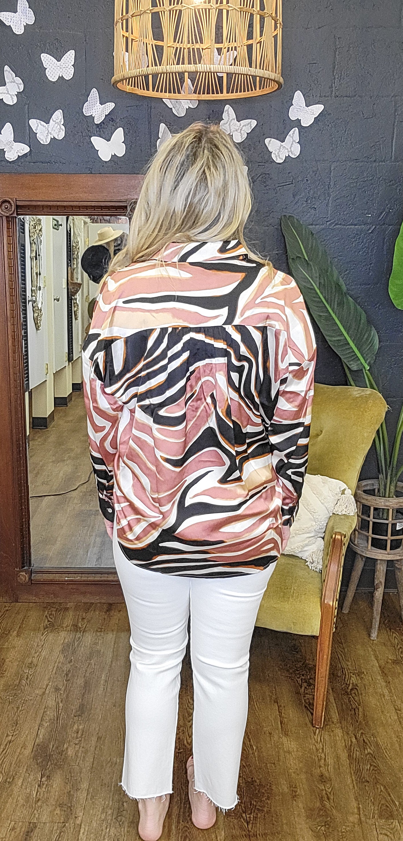 Whole New Look Swirl Print Top (Small to Large)