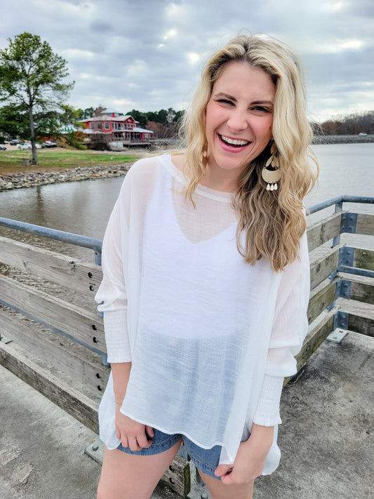 The Easy Breezy Linen Blouse (Small to Large)