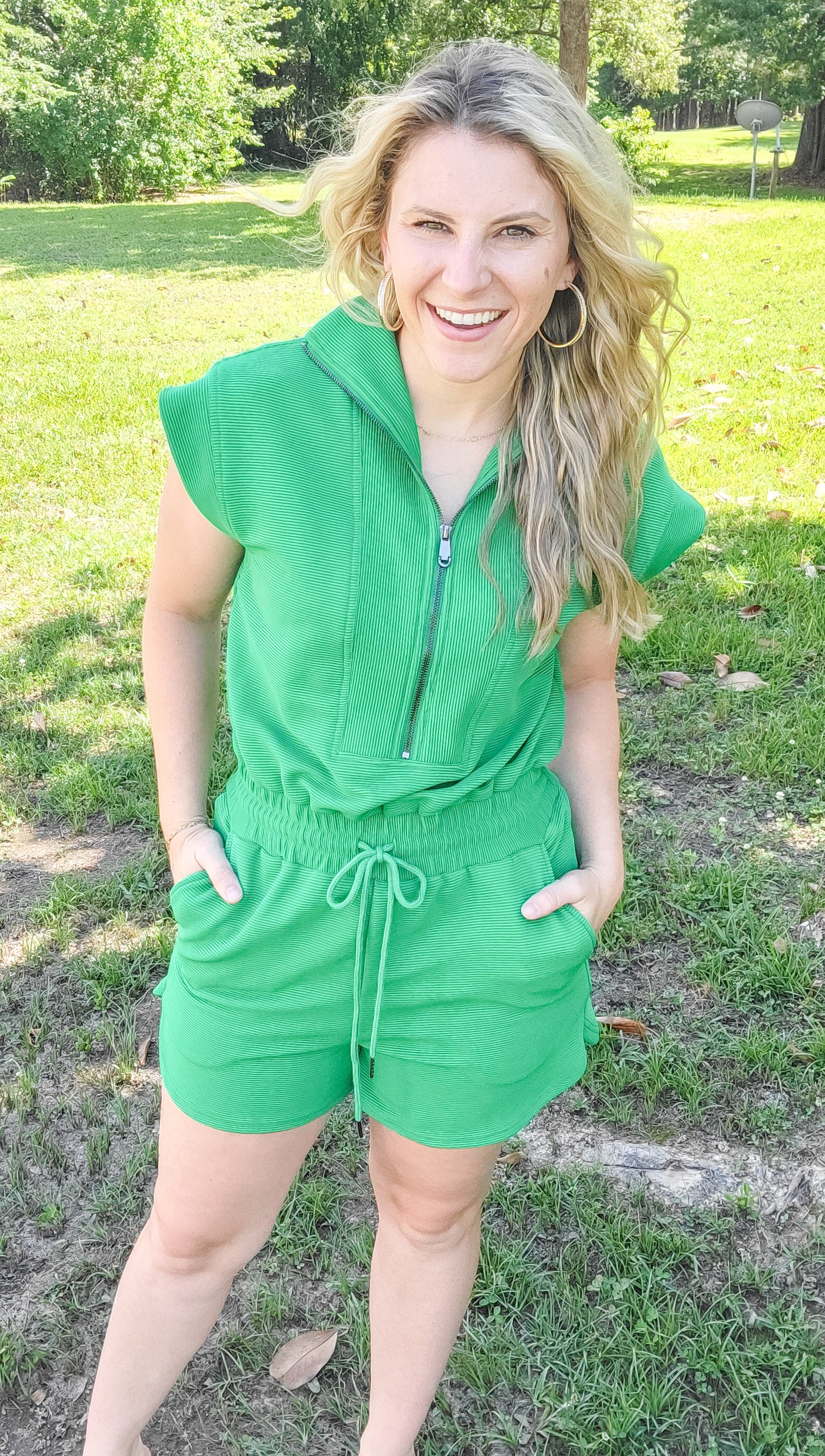 Imagine That Textured Romper (Small to Large)