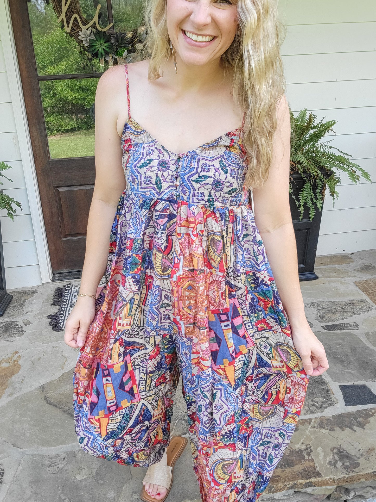 Maddie Medallion Jumpsuit (Small to Large)