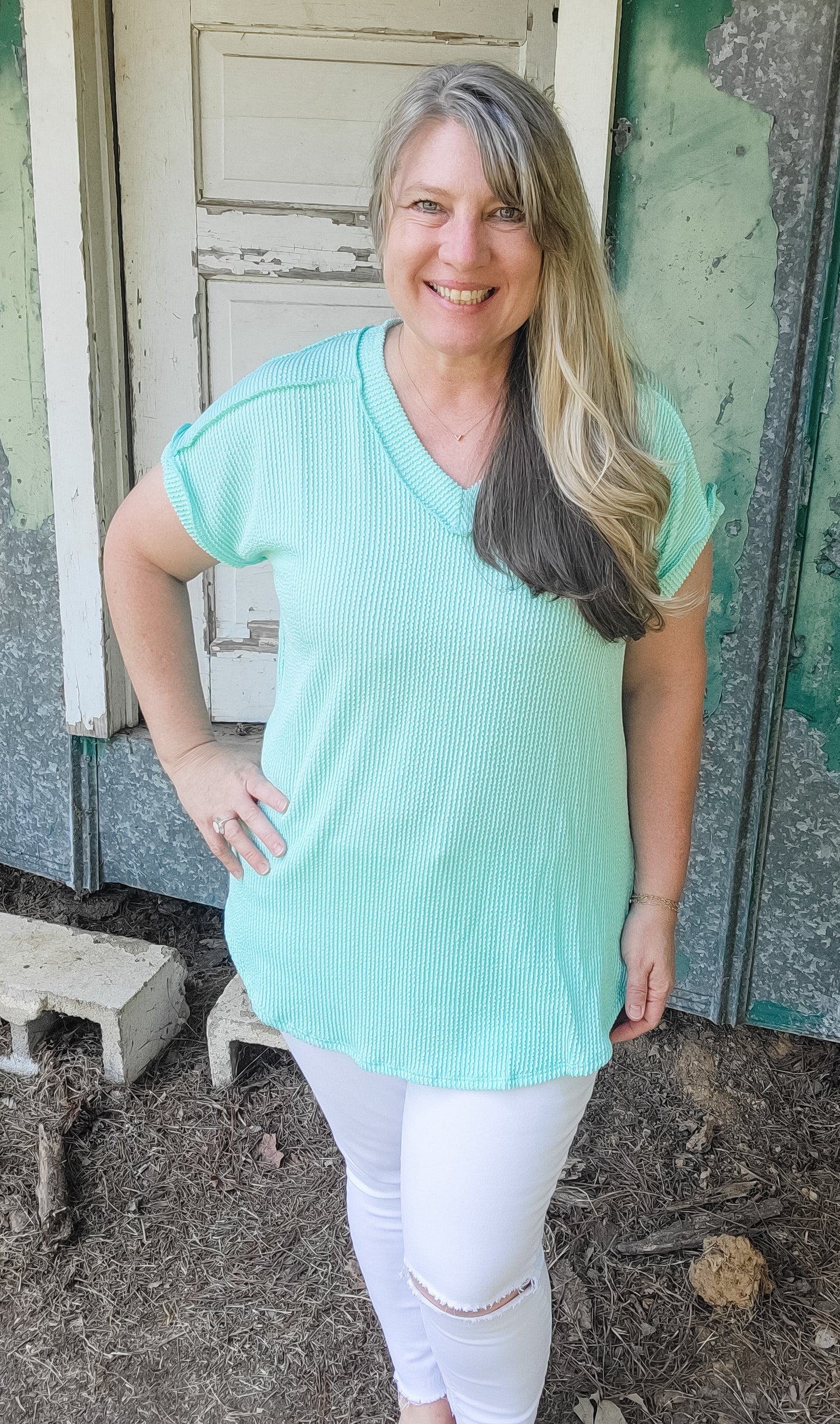 The James Ribbed Top Multiple Colors (1XL - 3XL)