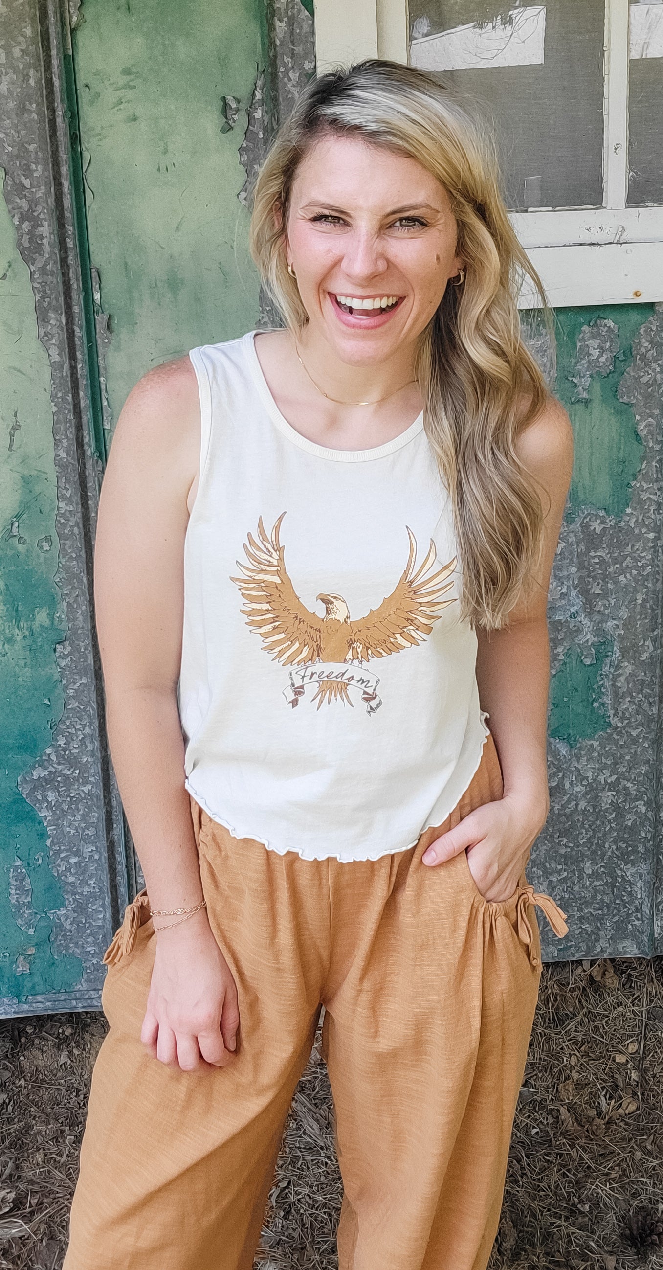 Freedom Flying Graphic Tank Top (Small to Large)