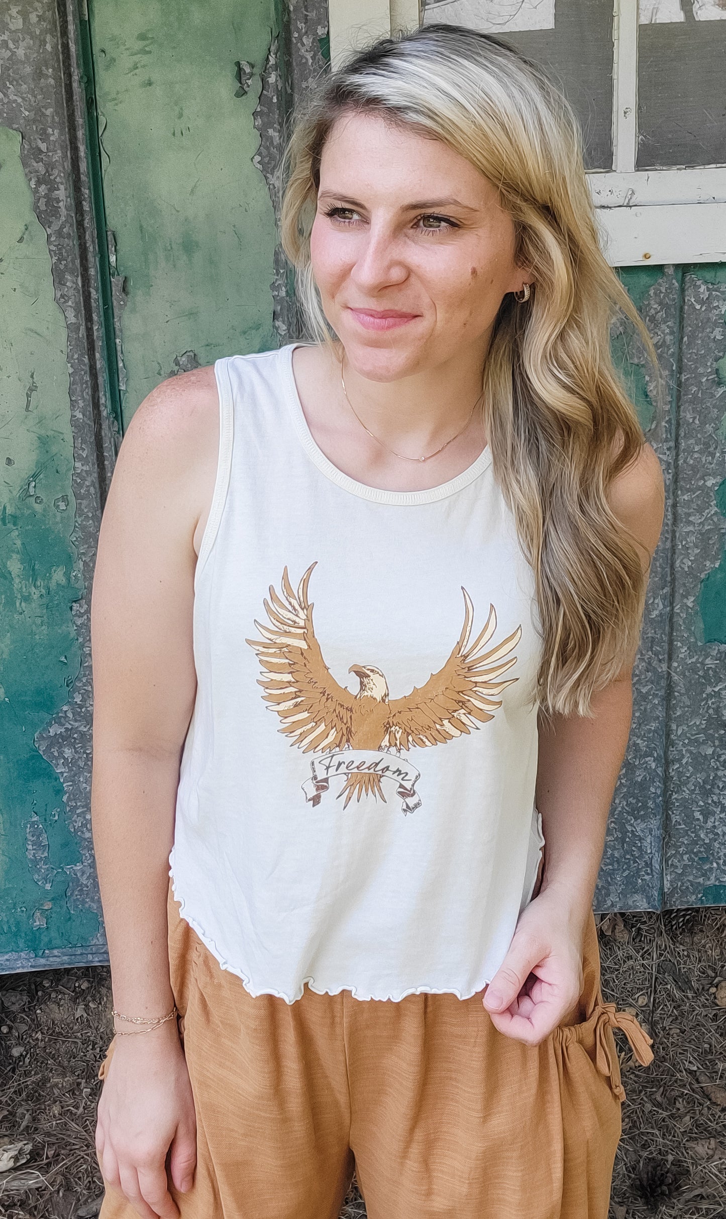 Freedom Flying Graphic Tank Top (Small to Large)