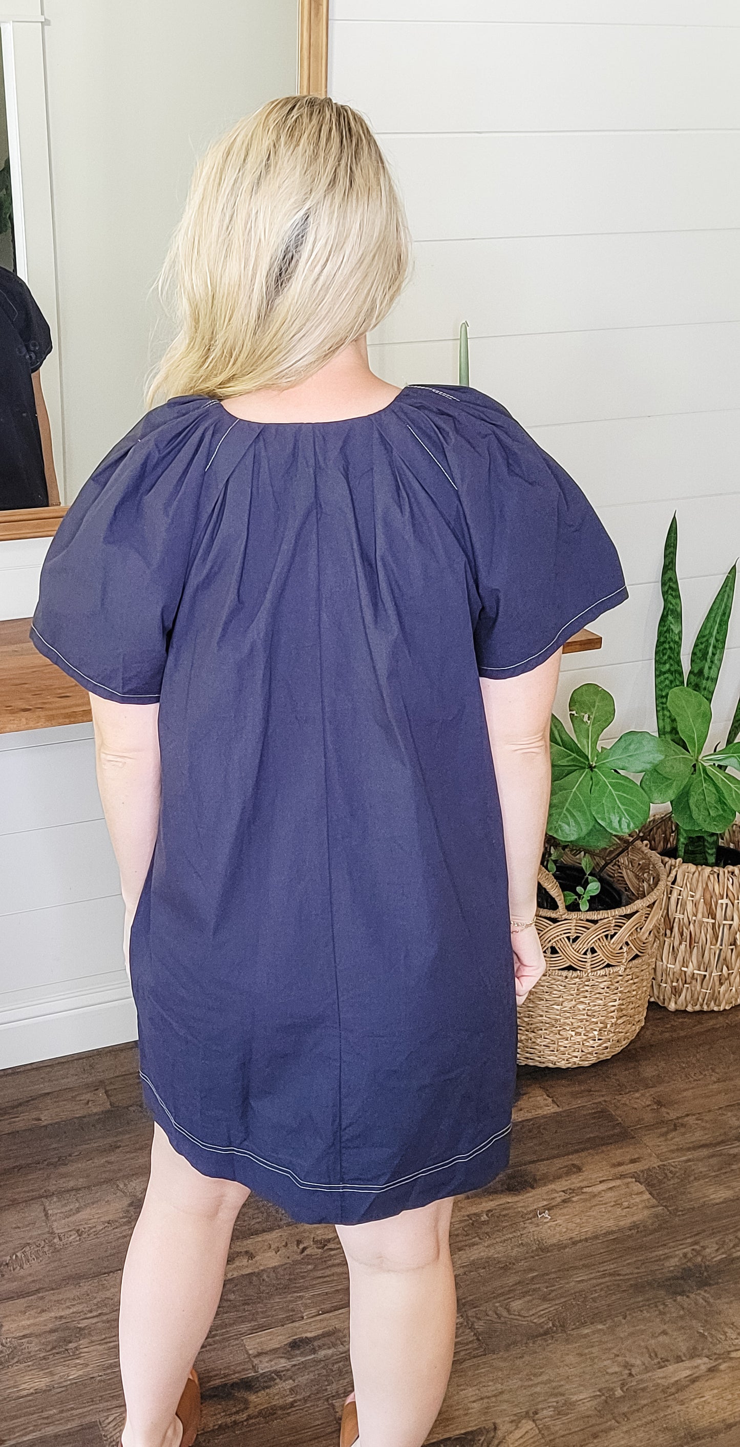 Jamie's Favorite Navy Dress (Small to Large)