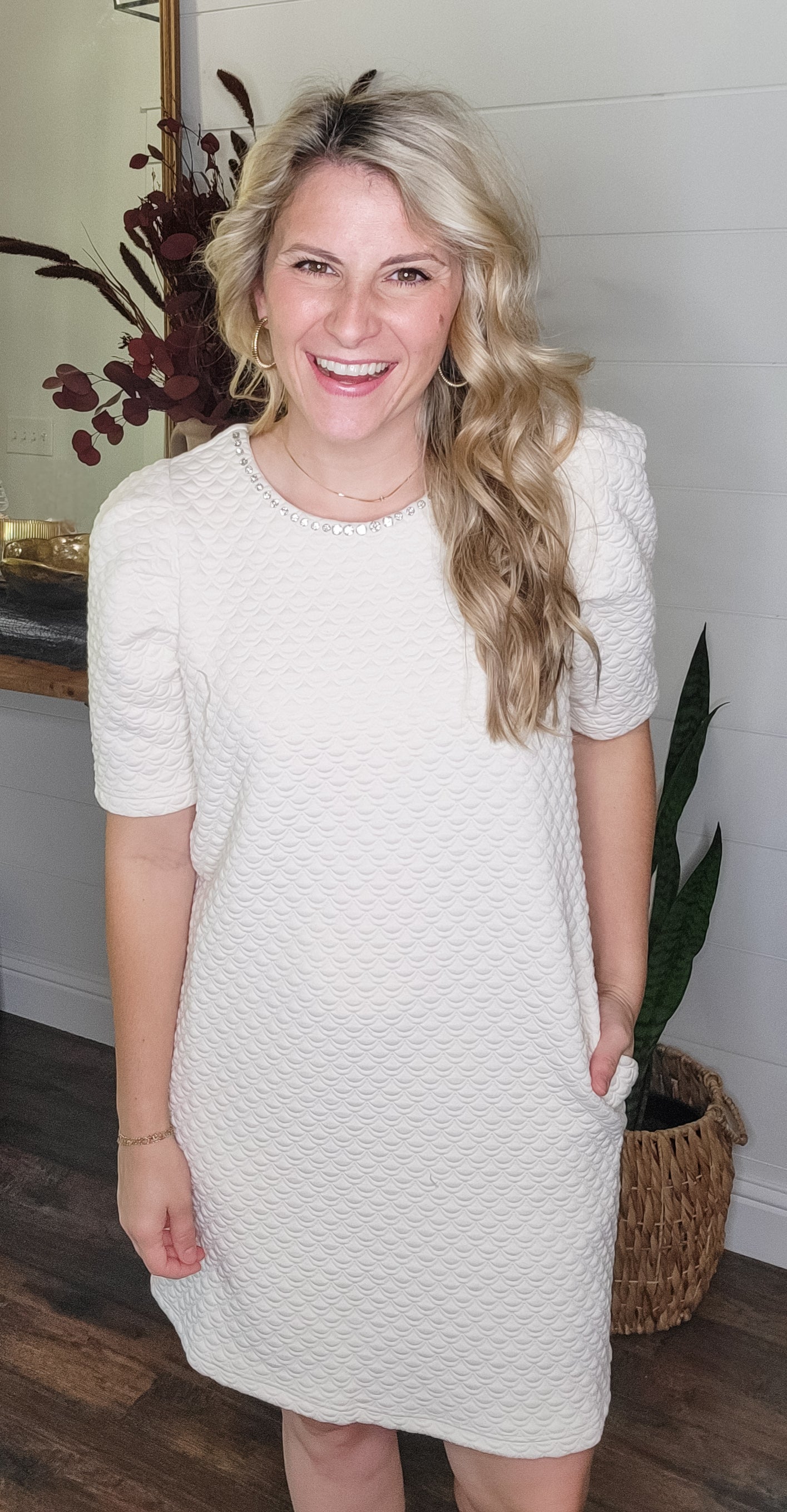 So Chic Textured Knit Dress (Small to Large)