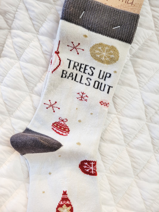 Trees Holiday Socks