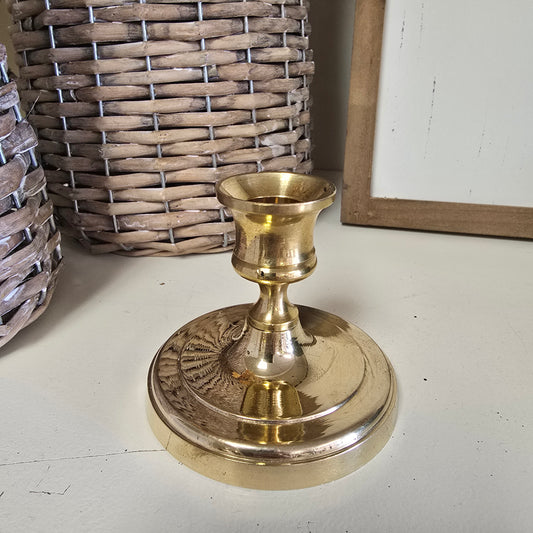 Vintage Brass Taper Candle Holder