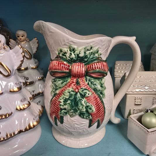 Vintage Home Trends Insperato Deck the Holly Pitcher (circa 1997)