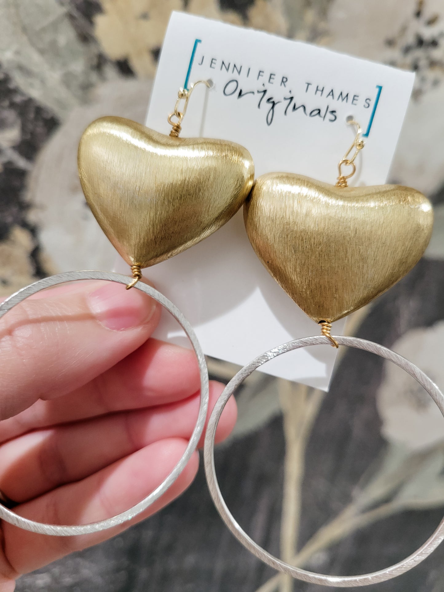 Patsy Puff Heart Earrings by JTO