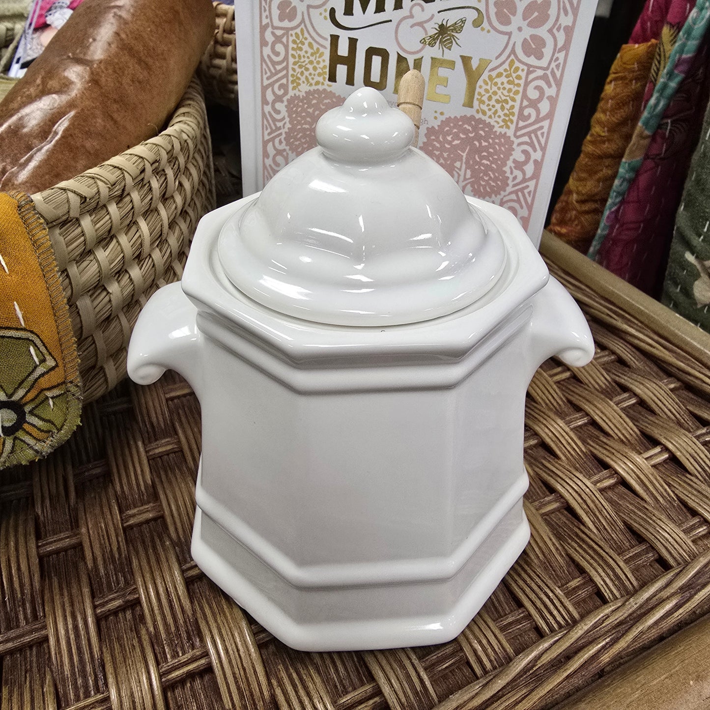 Vintage Pfaltzgraff Heritage Honey Pot + Lid