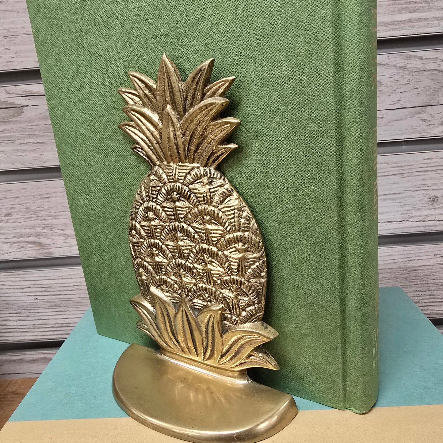 Aged Brass Pineapple Book End