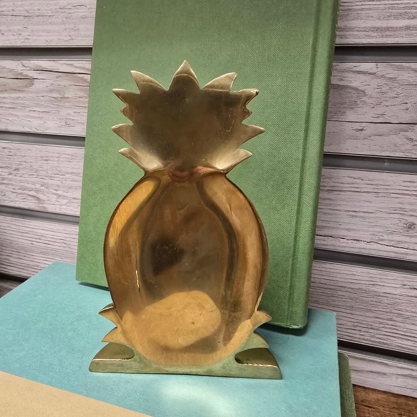 Aged Brass Pineapple Book End