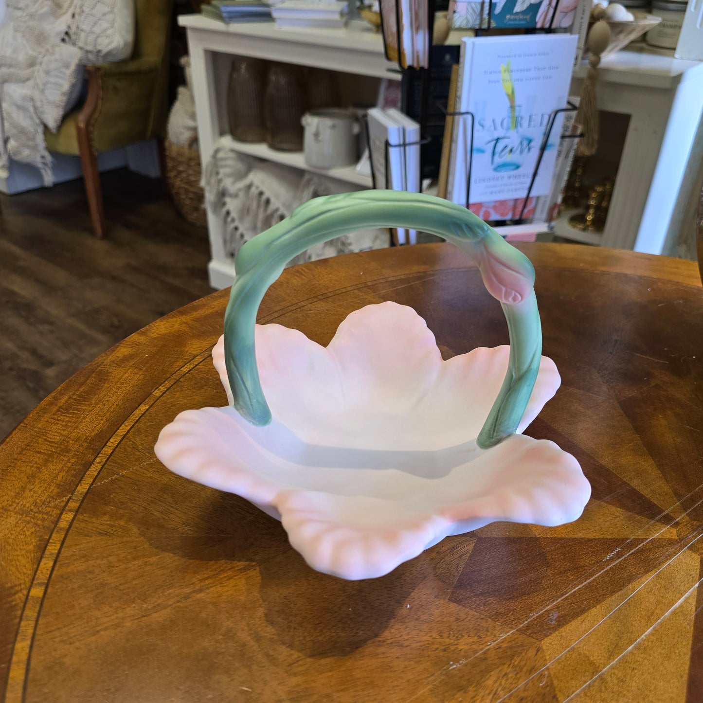 Vintage Hull Pottery Style Flower Bowl