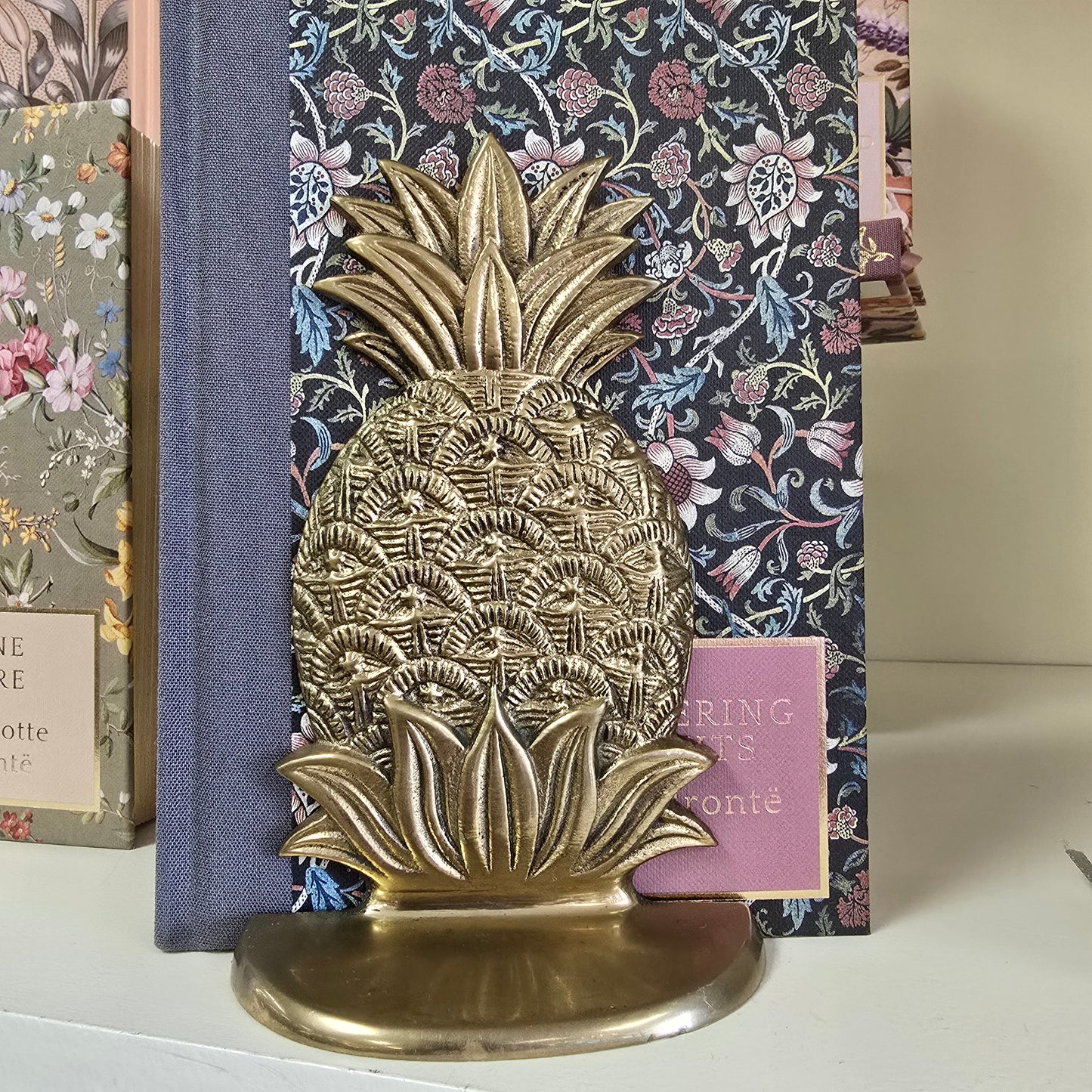 Aged Brass Pineapple Book End