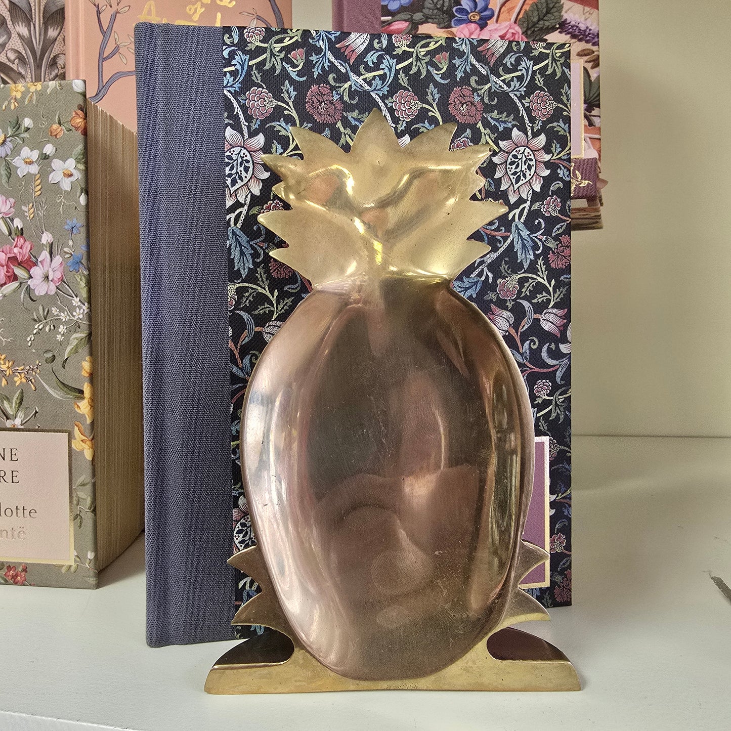 Aged Brass Pineapple Book End