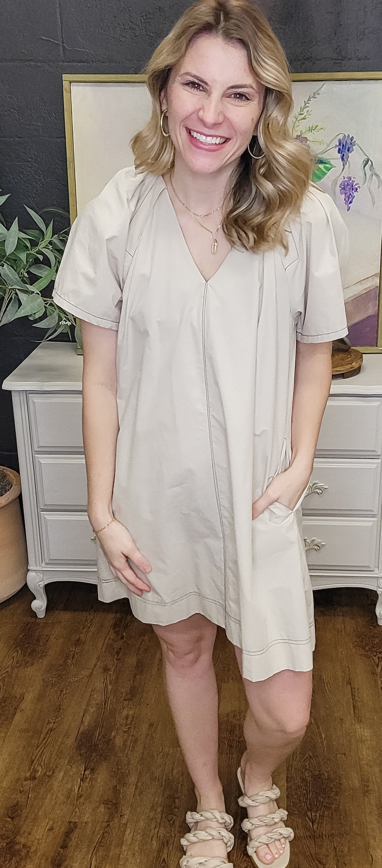 Jamie's Favorite Earl Grey Dress (Small to Large)