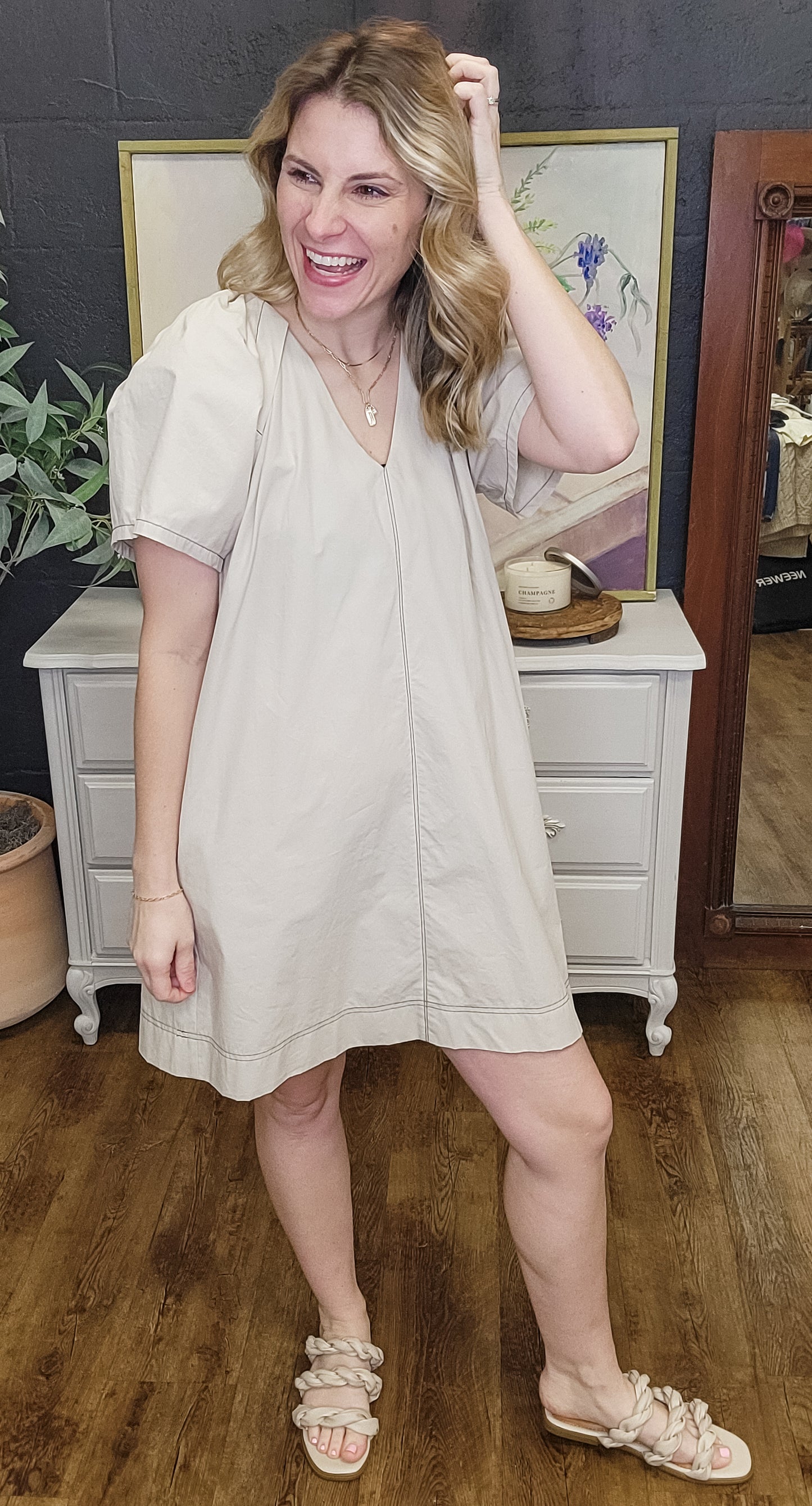 Jamie's Favorite Earl Grey Dress (Small to Large)