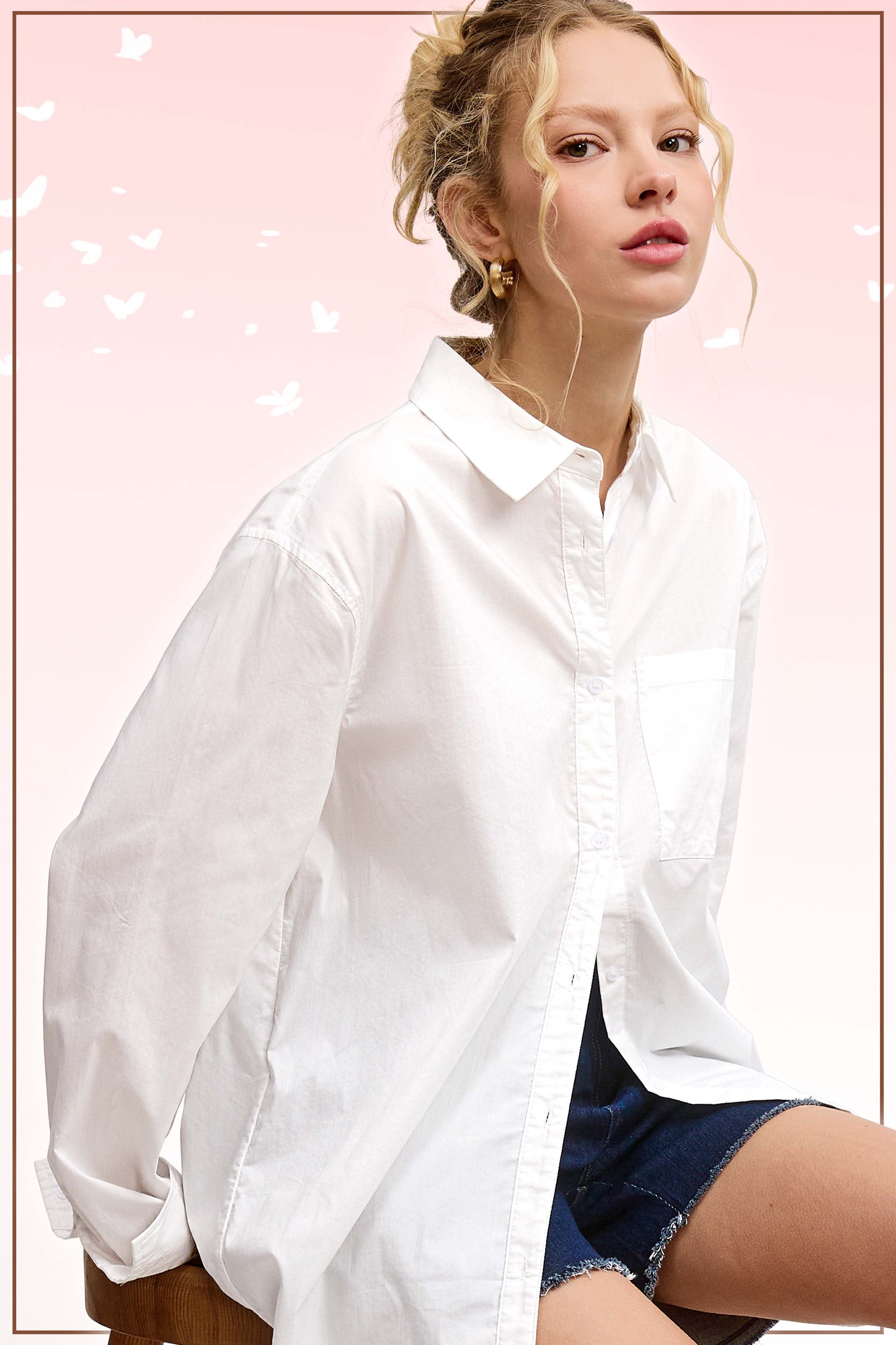 Put in the Work Button Up Blouse (Small to Large)