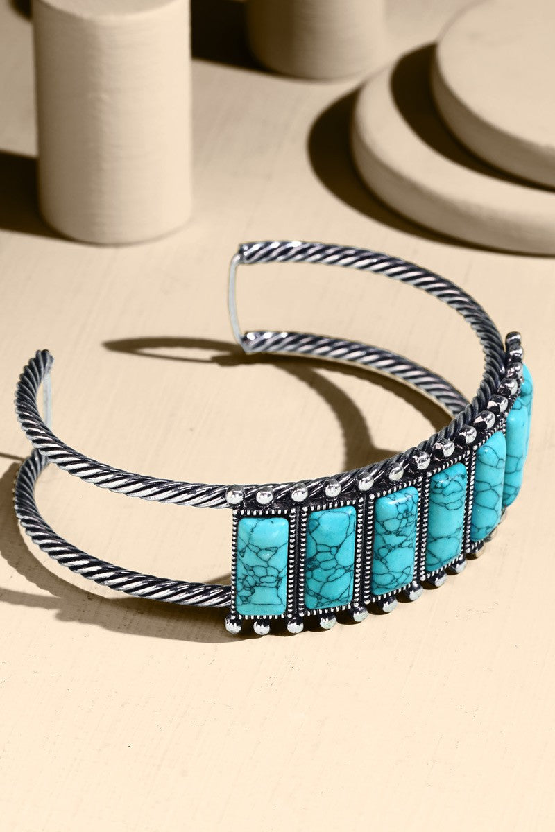 Western Multi-Stone Cuff Bracelet