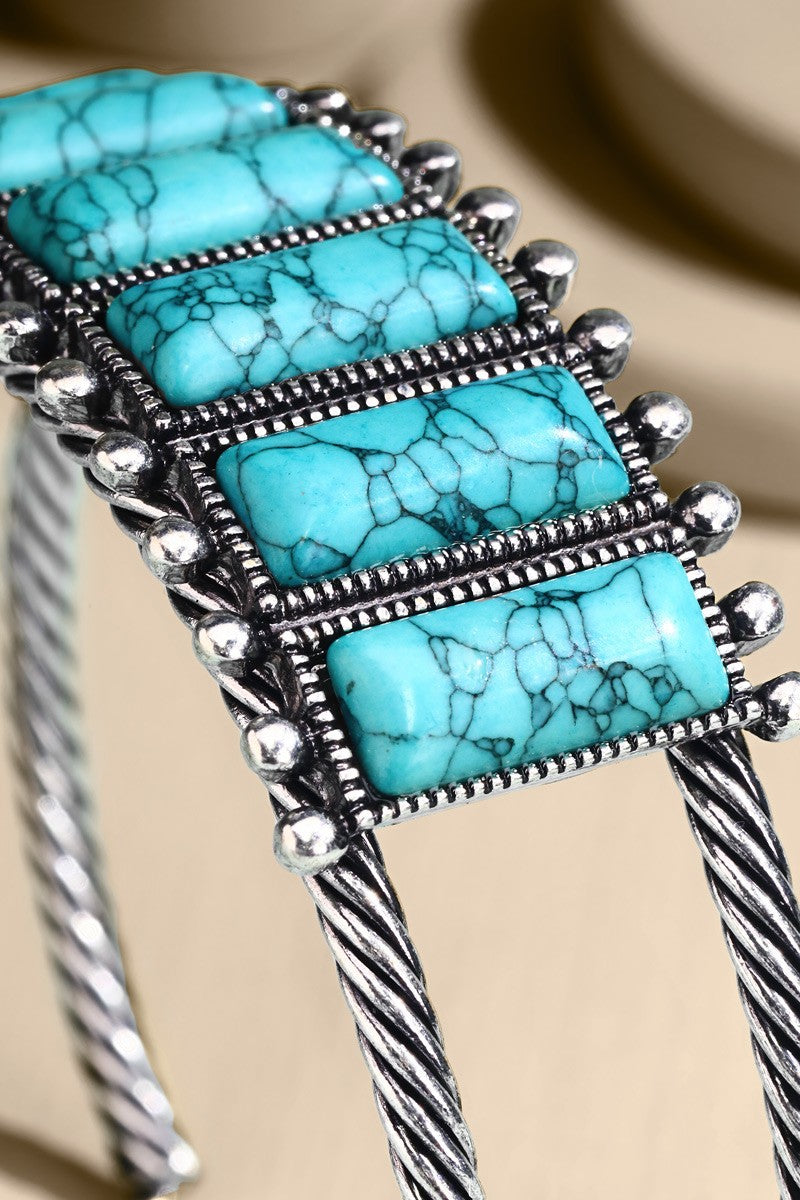 Western Multi-Stone Cuff Bracelet