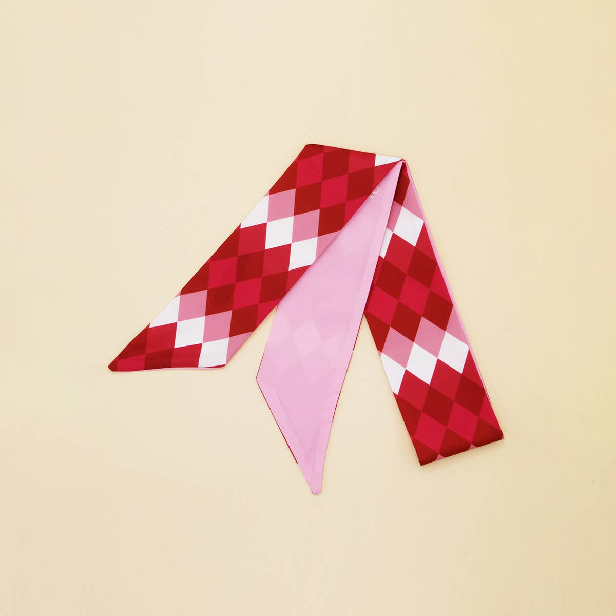 Floral Letter  Scarf – Hair Tie & Bag Ribbon_CWASC0096