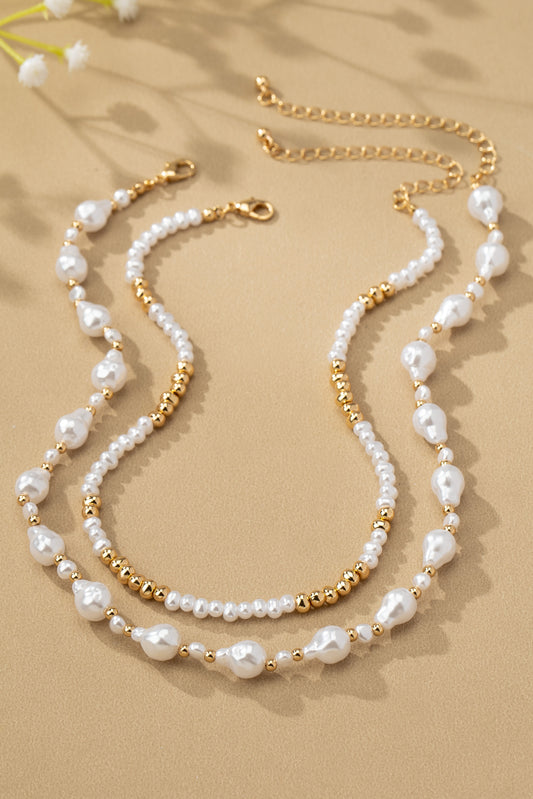 Necklace Set with Pearls and Spacers