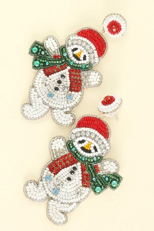 Frosty the Snowman Earrings