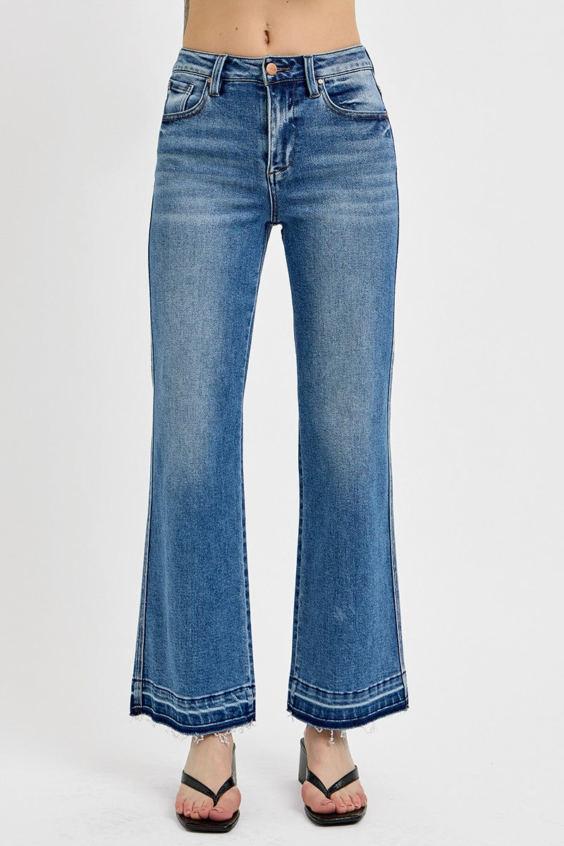 The Sophie High Rise Straight Leg Ankle Jeans