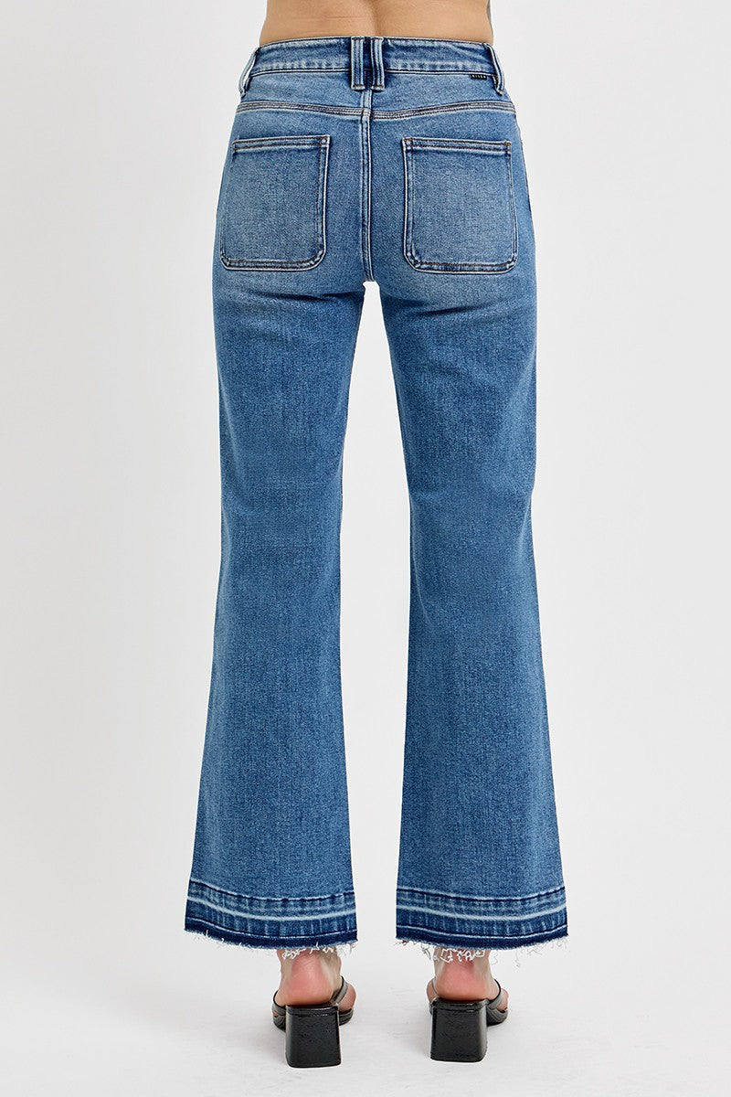 The Sophie High Rise Straight Leg Ankle Jeans