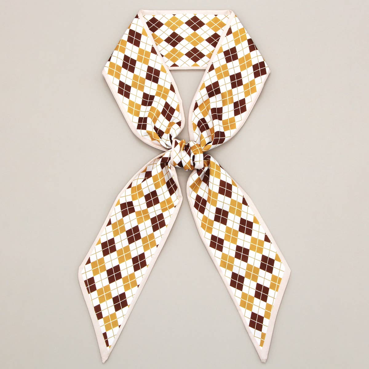 Floral Letter  Scarf – Hair Tie & Bag Ribbon_CWASC0096