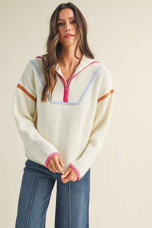 Rainbow Promises Half Zip Pullover
