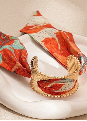 Savannah Scarf Bracelet in Rust