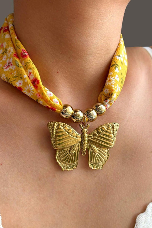 Butterfly Fly Away Scarf Necklace