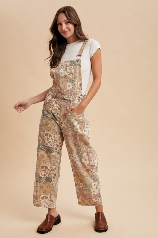Joyful Song Print Overalls