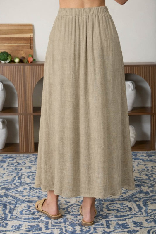 Pier Side Button Front Skirt
