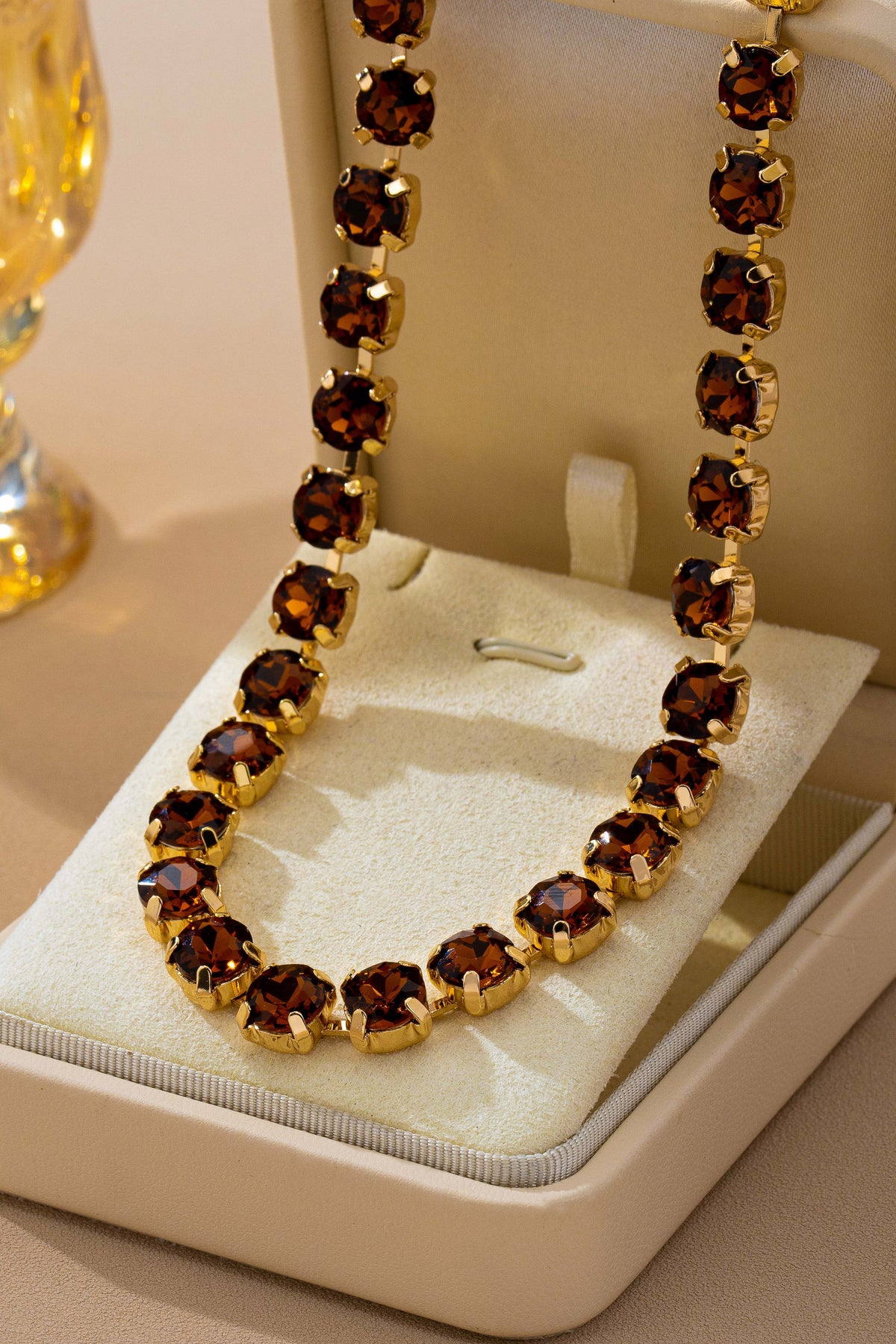 Multi Color Crystal Tennis Necklace