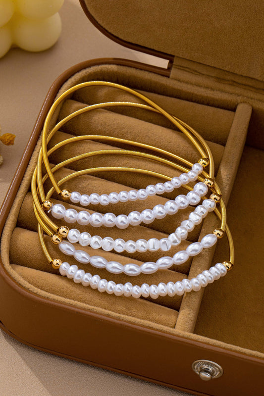 Pearl Guitar String Bracelet Set