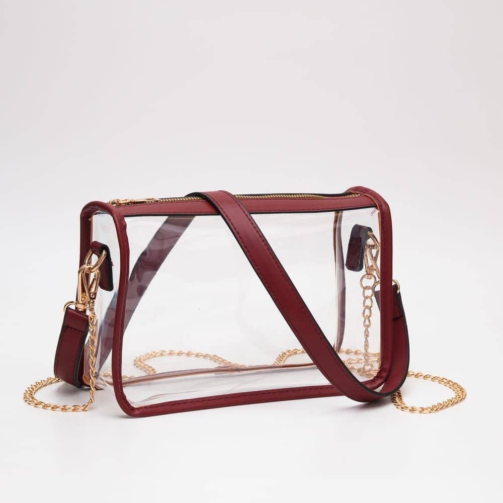 TG10614 Sophia Clear Gameday Crossbody Bag