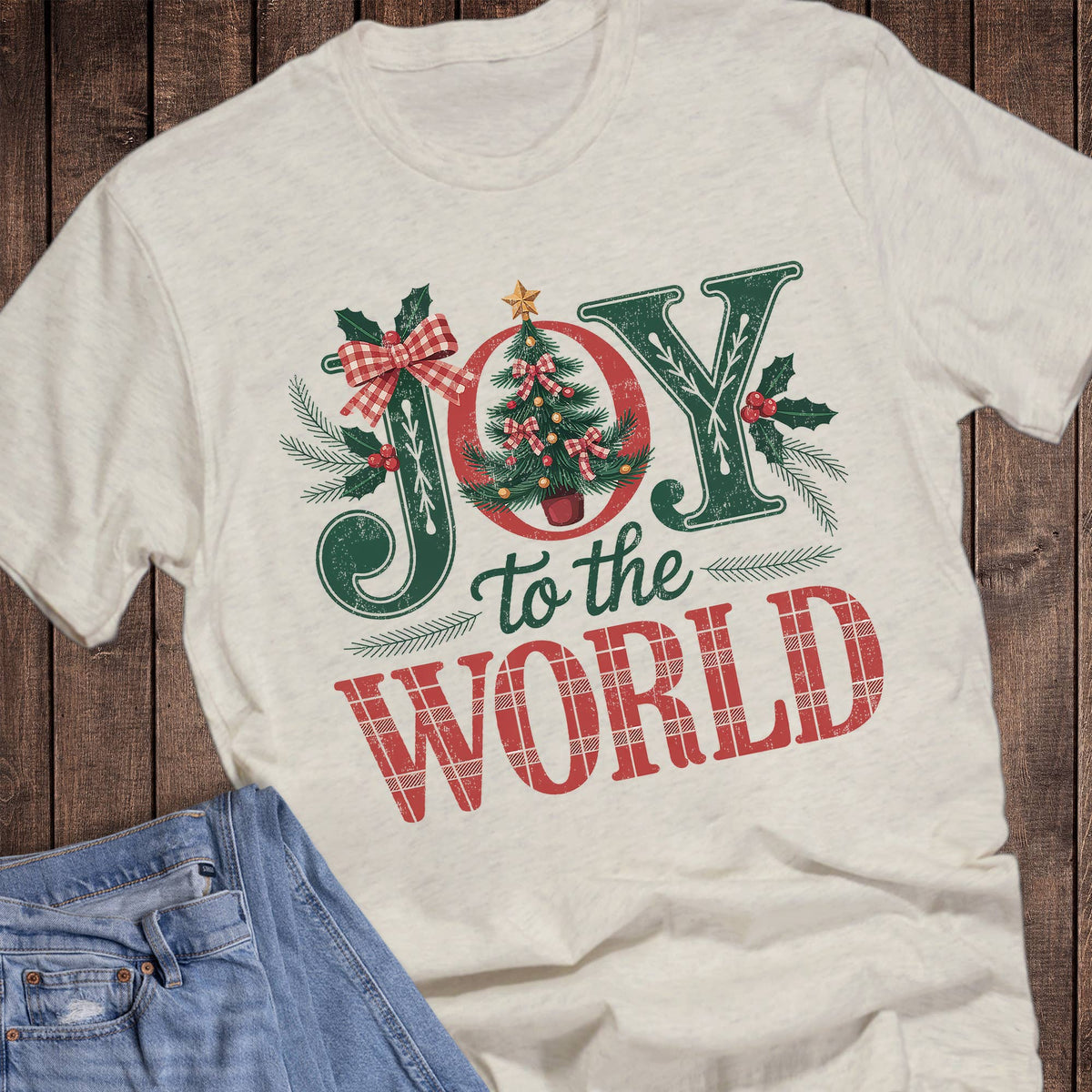 Joy to the World Tree Graphic Tee